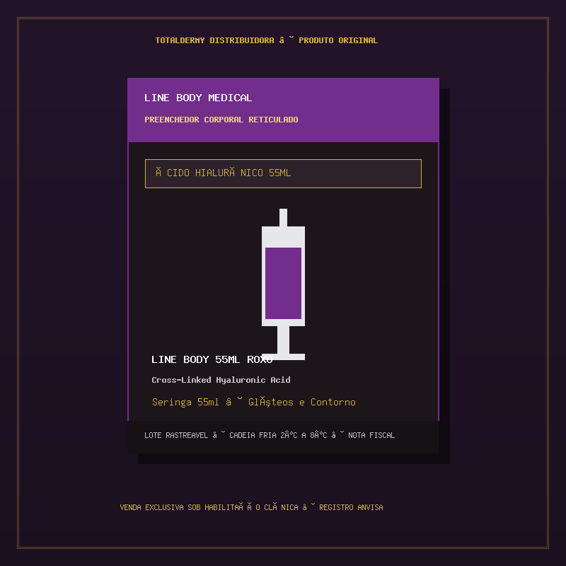 LINE BODY 55ML ROXO - PREENCHEDOR CORPORAL RETICULADO